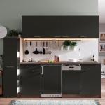 Graue Respekta Küchenmöbel aus MDF Energieklasse mit Energieklasse F Breite 200-250cm, Höhe 200-250cm, Tiefe 50-100cm 