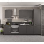 Schwarze Nobilia Küchenmöbel aus MDF Energieklasse mit Energieklasse F Breite 250-300cm, Höhe 200-250cm, Tiefe 50-100cm 