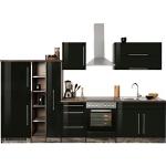 Schwarze Küchen & Küchenzeilen Breite 300-350cm günstig online kaufen | Küchenzeilen mit Geräten