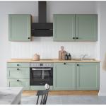 Grüne Nobilia Küchenmöbel aus MDF Energieklasse mit Energieklasse E Breite 200-250cm, Höhe 200-250cm, Tiefe 50-100cm 