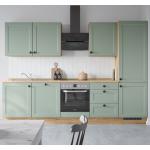 Grüne Nobilia Küchenmöbel aus MDF Energieklasse mit Energieklasse F Breite 250-300cm, Höhe 200-250cm, Tiefe 50-100cm 