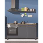 Reduzierte Graue Norrwood Küchenmöbel aus MDF Breite 150-200cm, Höhe 50-100cm, Tiefe 50-100cm 