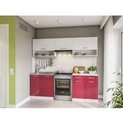 Eldorado Handel - Küchenzeile Küche Küchenblock lux 220 rot - rot