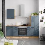 Blaue Nobilia Küchenmöbel aus MDF Energieklasse mit Energieklasse F Breite 200-250cm, Höhe über 500cm, Tiefe 50-100cm 