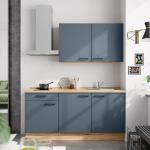 Blaue Nobilia Küchenmöbel aus MDF Breite 150-200cm, Höhe über 500cm, Tiefe 50-100cm 