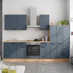 Blaue Nobilia Küchenmöbel aus MDF Energieklasse mit Energieklasse F Breite 250-300cm, Höhe über 500cm, Tiefe 50-100cm 