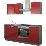 Rote Höffner Küchenmöbel Breite 150-200cm 