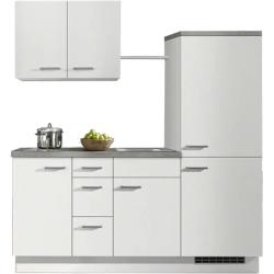 Küchenzeile mit Elektrogeräten Breda - weiß - 185 cm - Küche > Küchenblöcke