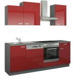 Rote Möbel Kraft Küchenmöbel Breite 200-250cm 