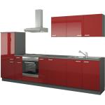 Rote Möbel Kraft Küchenmöbel Breite 300-350cm 