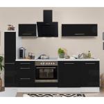 Schwarze Respekta Küchenmöbel aus MDF Energieklasse mit Energieklasse E Breite 250-300cm, Höhe 200-250cm, Tiefe 50-100cm 