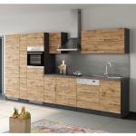 Braune Held Möbel Küchenschränke aus MDF Energieklasse mit Energieklasse F Breite 350-400cm, Höhe 200-250cm, Tiefe 50-100cm 