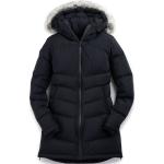 Reduzierte Wasserdichte Kühl Jacken mit Fellkapuze aus Nylon mit Kapuze für Damen Größe L für den für den Winter 
