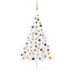 Goldene 120 cm vidaXL LED-Weihnachtsbäume aus Kunststoff 