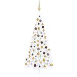 Goldene 210 cm vidaXL LED-Weihnachtsbäume aus Kunststoff 