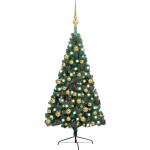 Grüne 180 cm vidaXL LED-Weihnachtsbäume aus Kunststoff 