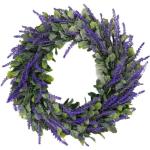 Künstliche Lavendel Girlande Wandbehang Blumen Kranz Dekor Hochzeitsdekor 30CM