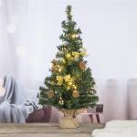 Goldene 60 cm LED-Weihnachtsbäume aus Kunststoff 