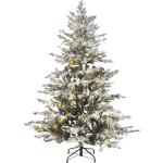 Reduzierte Weiße Beliani LED-Weihnachtsbäume mit Schnee 