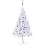Graue 30 cm vidaXL LED-Weihnachtsbäume Glänzende aus Kunststoff 