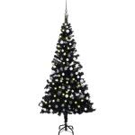 Schwarze 120 cm vidaXL LED-Weihnachtsbäume Glänzende aus Kunststoff 