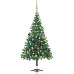 Grüne 180 cm vidaXL LED-Weihnachtsbäume aus Kunststoff 