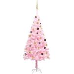 Rosa 180 cm vidaXL LED-Weihnachtsbäume matt aus Kunststoff 