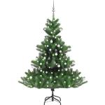 vidaXL Künstlicher Weihnachtsbaum Nordmann LED & Kugeln Grün 180 cm - 3077732