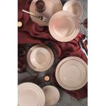 Pinke Kaffeeservice aus Porzellan 20-teilig 6 Personen 