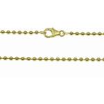 Juwelier Harnisch Kugelketten poliert aus Gelbgold 