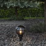 Schwarze Leuchtkugeln Garten aus Kunststoff dimmbar E27 