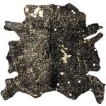 Schwarze Kayoom Kuhfellteppiche aus Leder Breite 100-150cm, Höhe 100-150cm, Tiefe 100-150cm 