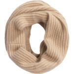 Beige Unifarbene Schlauchschals & Loop-Schals aus Kaschmir für Damen für den für den Sommer 