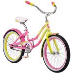 Kulana Lakona R0901AZ Shore Youth Beach Cruiser Bike 50,8 cm (20 Zoll), Single Speed, Pink/Gelb