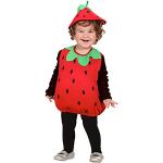 Rote KULTFAKTOR GmbH Erdbeerkostüme aus Polyester für Kinder Größe 98 