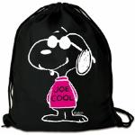 Schwarze Retro Logoshirt Die Peanuts Snoopy Kosmetiktaschen für Herren 