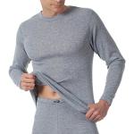 Graue Melierte KUMPF Feinripp-Unterhemden aus Polyester für Herren Größe M 2-teilig 