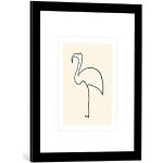 Schwarze Moderne Kunst für Alle Pablo Picasso Pablo Picasso Picasso Kunstdrucke mit Flamingo-Motiv matt handgemacht 50x60 