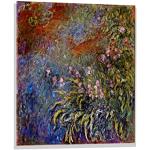 Moderne Kunst für Alle Claude Monet Claude Monet Quadratische Digitaldrucke aus Glas 70x70 