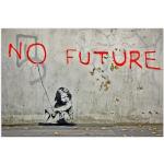Moderne Banksy Nachhaltige Digitaldrucke aus Kiefer 70x100 