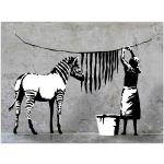 Moderne Banksy Nachhaltige Leinwanddrucke mit Tiermotiv 30x40 