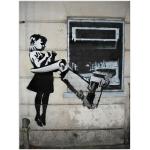 Moderne Banksy Nachhaltige Leinwanddrucke 60x80 