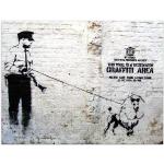 Moderne Banksy Nachhaltige Leinwanddrucke mit Graffiti-Motiv 70x100 