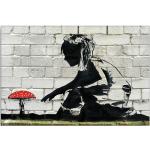 Moderne Banksy Nachhaltige Leinwanddrucke 30x40 