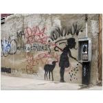 Moderne Banksy Nachhaltige Leinwanddrucke 50x70 