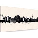Moderne Banksy Digitaldrucke mit Köln-Motiv aus Kiefer handgemacht 50x100 