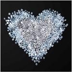 PPS. Imaging Kunstdruck auf Glas – Diamant Herz –