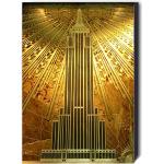 Art Deco FAB Leinwanddrucke mit Empire State Building Motiv handgemacht 