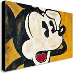 Mickey Mouse Vintage – Leinwand gerahmt Wall Kunstdruck – verschiedene Größen, holz, rose, A1 32x24 inch