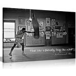 Kunstdruck auf Leinwand, Motiv Muhammad Ali Champion "Float Like A Butterfly" (30,5 x 20,3 cm)